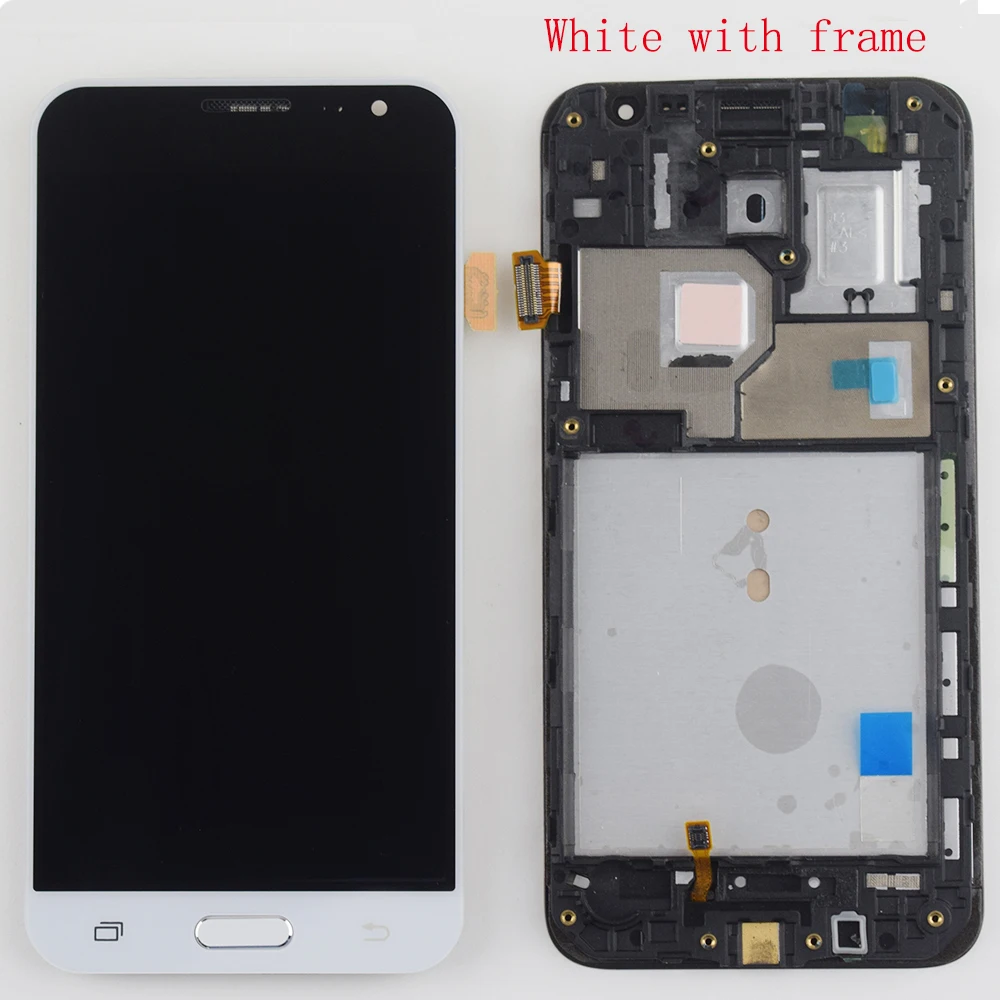 white with frame ЖК-дисплей для samsung Galaxy J3, ЖК-экран SM-J320 J320A J320F, ЖК-дисплей J320H J320M J320FN, сенсорный экран в сборе - Цвет: white with frame
