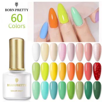 

BORN PRETTY 6ml UV Gel Nail Polish Top Coat Gel Nail Art Varnish Hybrid Soak Off Gel varnish Nail Paint Gel Polish 60 Colors