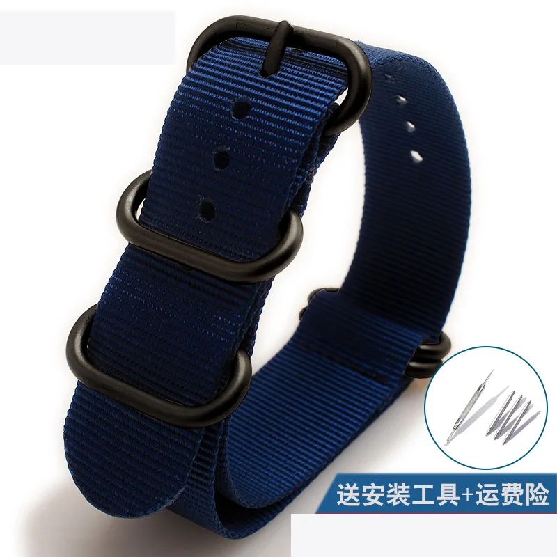 Nylon Sport Fashion Watch Strap - Durable, Hand-Sewn Bracelet