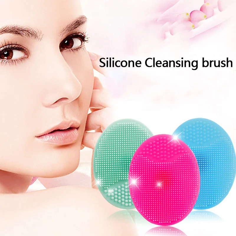

Silicone Facial Cleansing Brush Face Cleaning Spa Massage Scrubber Massager Face & Body