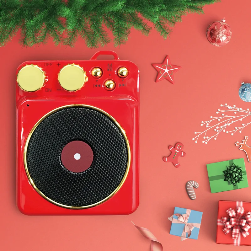 

Bluetooth mini speaker wireless smart audio radio bass card creative gift