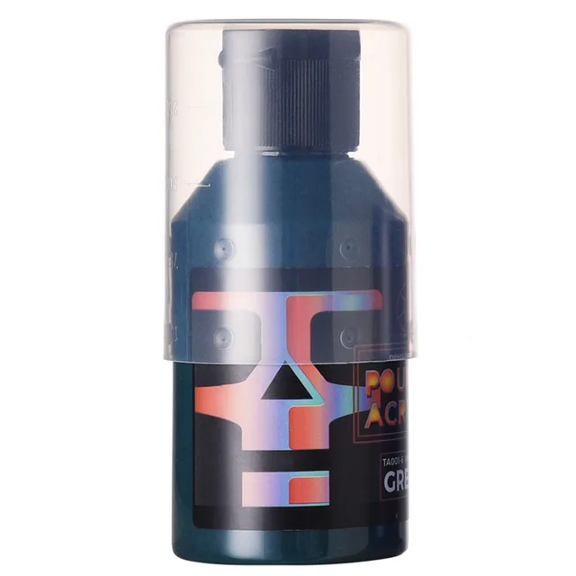 OPHIR 100ML Professional Pouring Acrylic Paint Fluid Marbling Paint for Artist DIY Art Supplies 36 Colors for Choose NO.6 GREEN