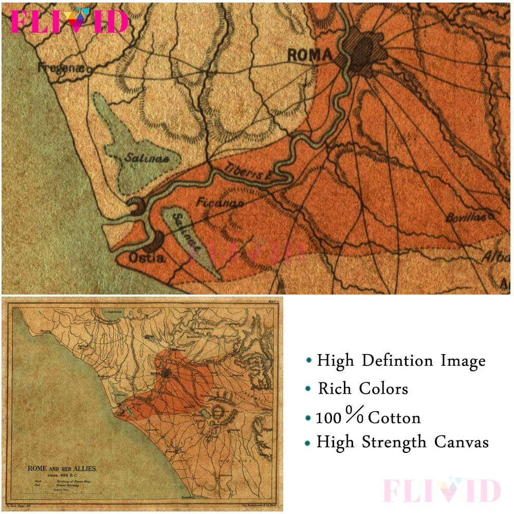 ヴィンテージ世界地図ポスタープリントエレキギターペルハム (1895