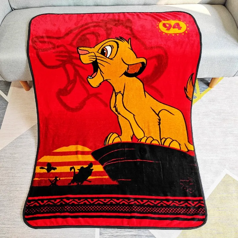 

Disney The Lion King Simba Nala Baby Toddler Boys Girls Plush Red Blanket Throw Children Gift 100x130cm