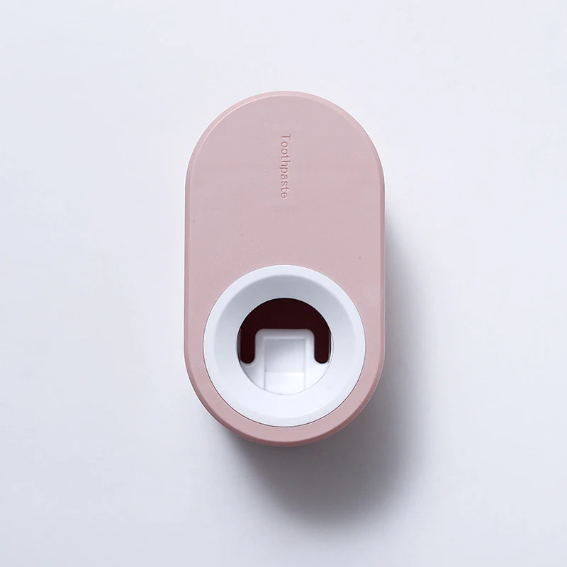 Pink Автоматический диспенсер для зубной пасты удобный для здоровья аксессуары для ванной комнаты Практичный Прочный диспенсер для зубной пасты инструменты для ванной комнаты - Цвет: Pink