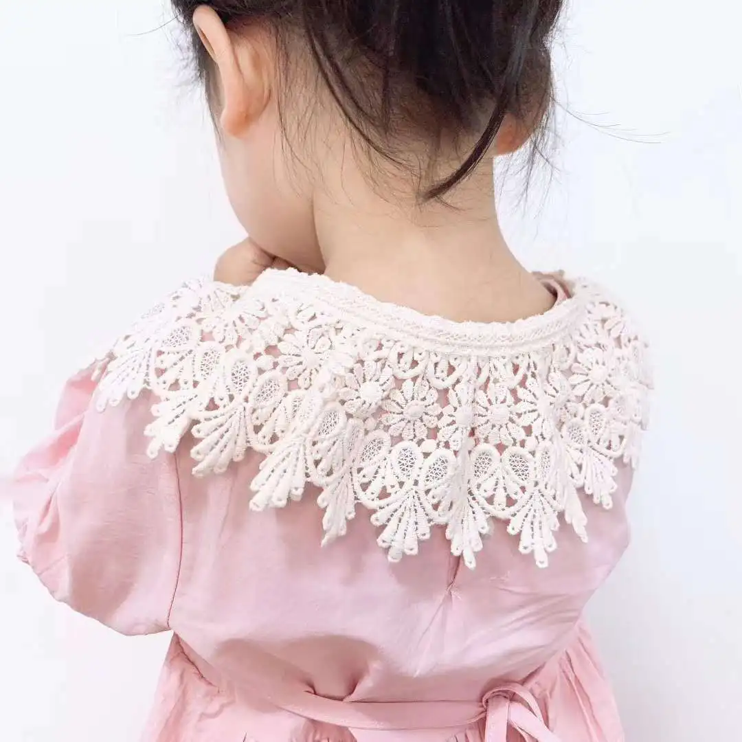 Kids Girls Scarf Shawl Detachable Collar Neckwear 3-8Y