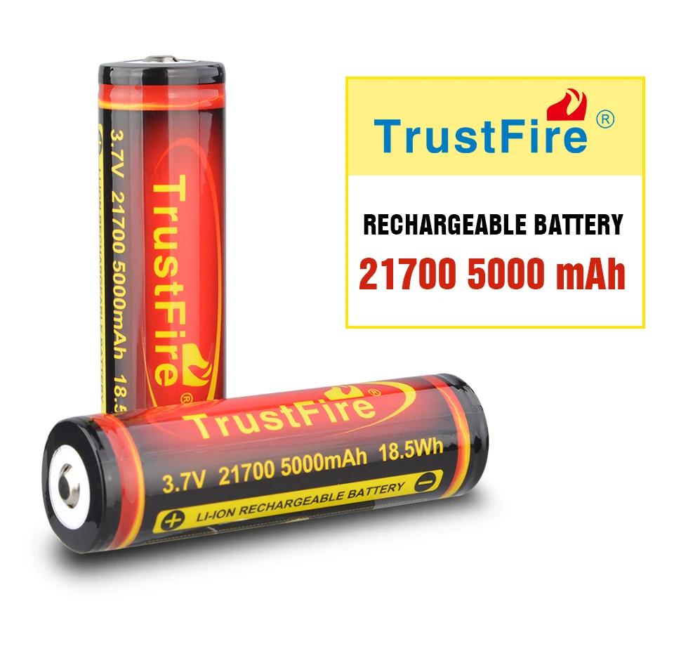 TrustFire оригинальный 21700 Аккумулятор 3 7 в 5000 мАч литиевые перезаряжаемые батареи