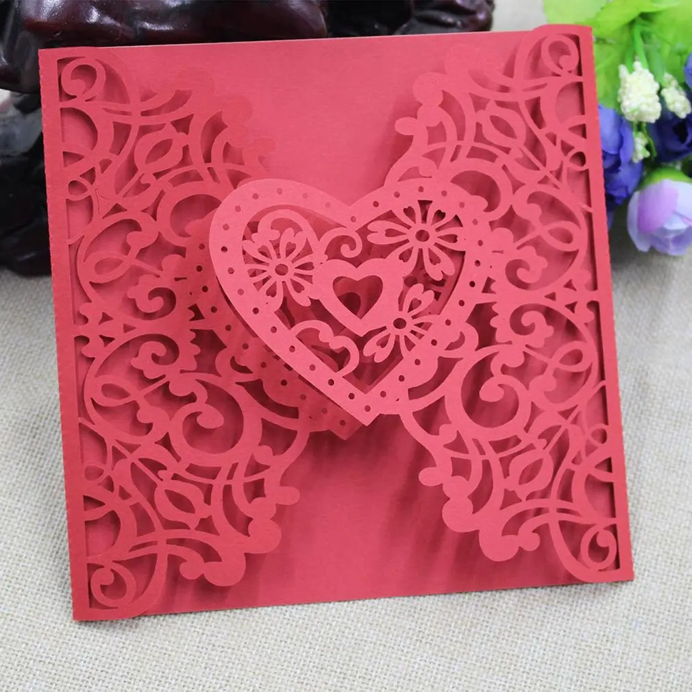  Jubilation Happy Satisfactorily European Hollow-out Wedding Invitation Wedding Invitation and Weddi - 4.00018E+12