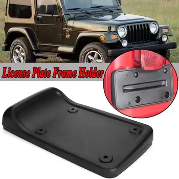 

Car Tail Rear License Plate Frame Number Holder Mounting Bracket Cover Trim ABS For Jeep For Wrangler TJ 1997-2006