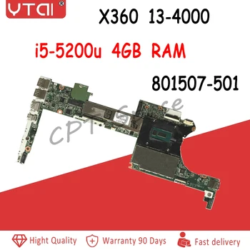 

801507-501 For HP Spectre X360 Motherboard 4GB RAM i5-5200u DA0Y0DMBAF0 13-4000 Laptop Motherboard 100% tested intact