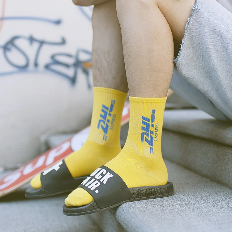 Мужские и женские универсальные носки в стиле хип-хоп, уличные носки в европейском и американском стиле, креативные носки в стиле колледжа с надписью, DHL, дышащие носки для скейтборда