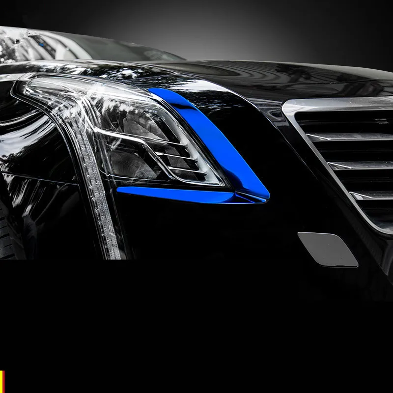 

Stainless Steel Headlight Lamp Decorated Frame For Cadillac CT6 2016 17 ACA219