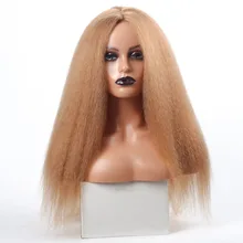 Długa peruka perwersyjne proste włosy syntetyczne dla kobiet Afro syntetyczne proste włosy peruka blond czarny imbir białe czerwone peruki tanie tanio Inspiration Fashion kanekalon long CN (pochodzenie) Codziennego użytku Karbowane 120 średni rozmiar Synthetic Wig LD-6611T-22
