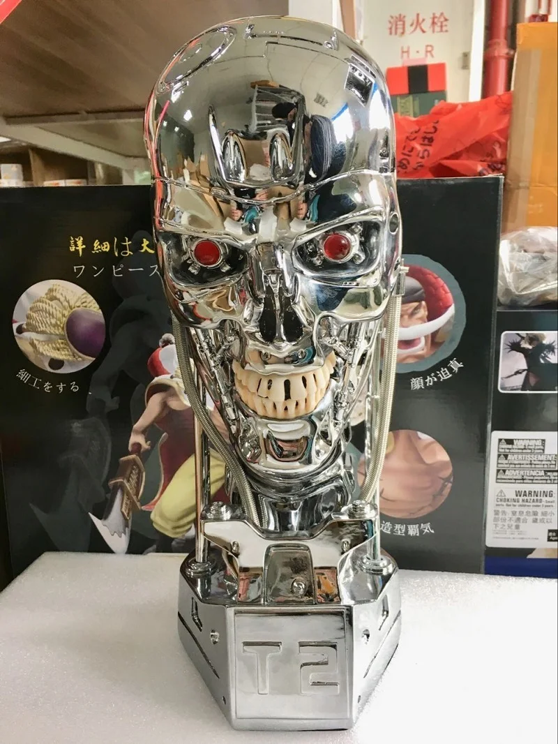 T800 T2 череп Терминатор фигурка эндоскелетон подъемный Размер Бюст Смола Реплика