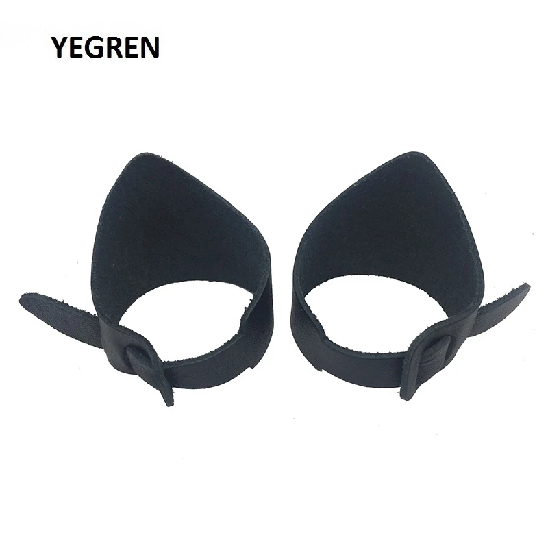 Pair Cowhide Eye Cups Eye Guards for Microscope Eyepiece Telescope Binoculars Monocular Inner Diameter 38 - 56 mm Brown Black