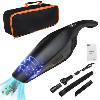 

75W Cordless Portable Handheld Vacuum Cleaner Wireless Dust Catcher 12V Rechargeable USB Wet Dry For Car Home Pet Hair