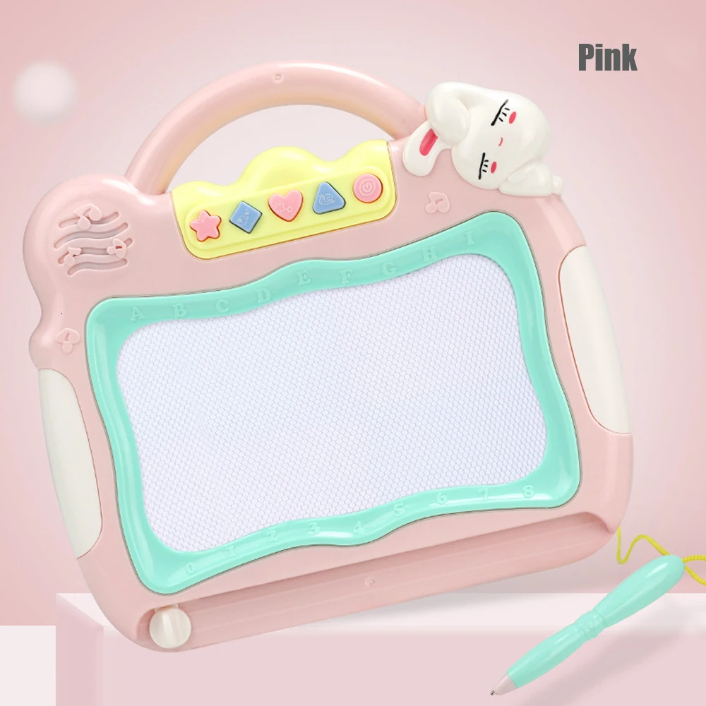 Kids Toys Magnetic Drawing Board Large Writing Board with Light Music Educational Baby Painting Drawing Toys for Children Gift