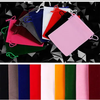 

50pcs New Design Soft Protection Flannelette Bags Soft Bags Different Color Flannel Cloth13x18cm 15x20cm 17x23cm 20x30cm 30x40cm