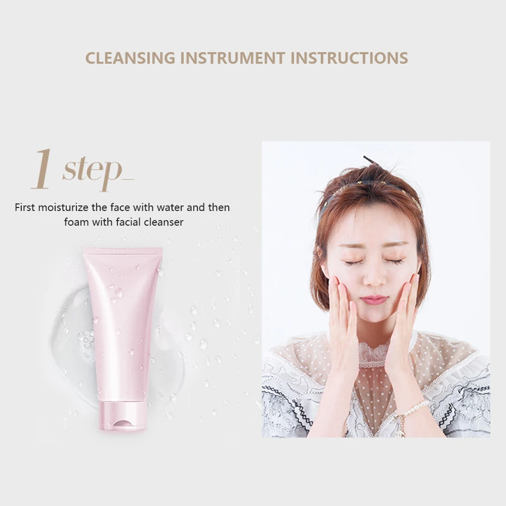 High Quality Electric Facial Cleansing Brush Waterproof Massager Rechargeable Anti Aging Face Skin Beauty Tool Portable