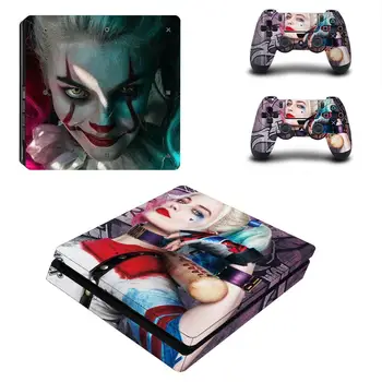 

Harley Quinn Joker PS4 Slim Sticker Play station 4 Skin Sticker Cover For PlayStation 4 PS4 Slim Consol & Controller Skins Vinyl