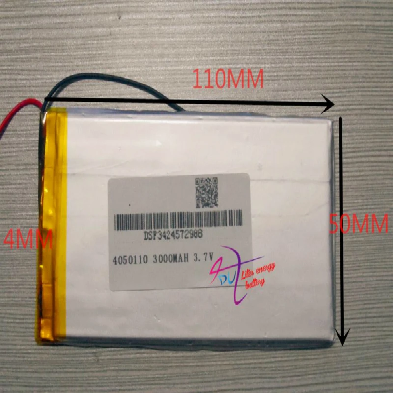 Лучший аккумулятор бренд T7 имеет P7 N7 M7 N18 tablet 4050110 3,7 V 3000 MAH Универсальный литий-ионный аккумулятор для планшетных ПК 7 дюймов 8 дюймов 9 дюймов
