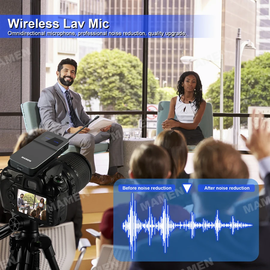 MAMEN UHF 630-696MHZ Wireless Microphone