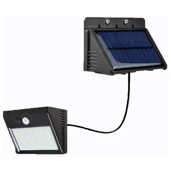 

30Led Split Human Outdoor Sensor Light Low Light Is Always On 1200Mah People Come To Light ON People Walk Away Weak Light Black