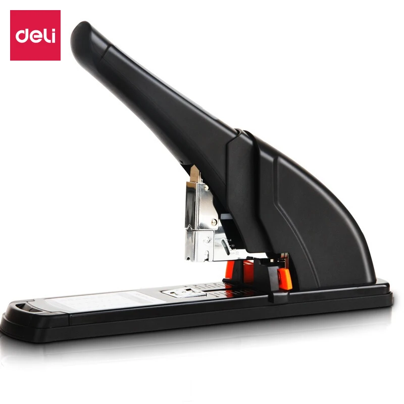 

Deli 210 Labor-saving Heavy-Duty Stapler Suitable for 23/6~23/23 Staples Office Supplies Black 0385