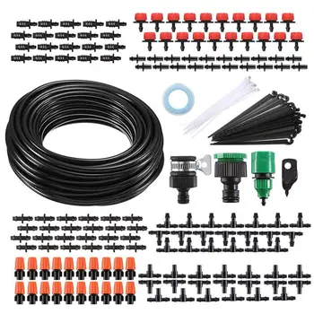 

Micro-Flow Drip Watering Irrigation Adjustable Misting Kits System Self Plant Garden Hose Automatic Watering Kits (15m pro)