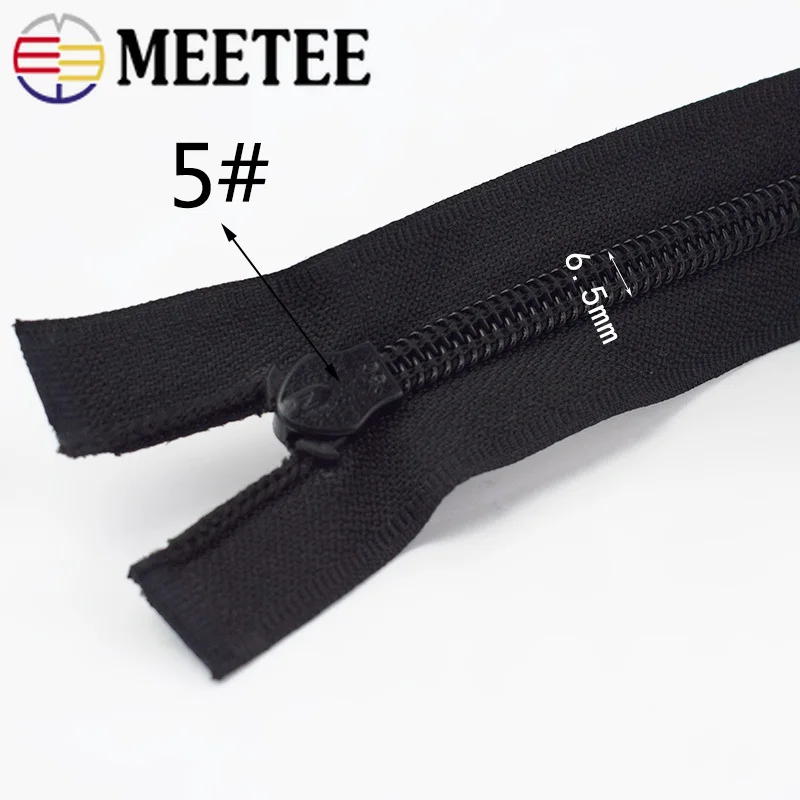 Meetee 5 # нейлоновые молнии Светоотражающие Водонепроницаемые 20 см закрытые 40 80