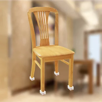 

1pc Silicone Rectangle Square Round Chair Leg Caps Feet Pads Furniture Table Covers Wood Floor Anti-slip Protectors