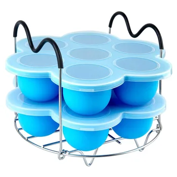 

3 pcs Baby Food Trays Set 7 Cavities Silicone Storage Box Baby Food Container for Home