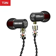 Trn m10 1dd 1ba híbrido metal no ouvido fone de alta fidelidade dj monitor correndo esporte fone de ouvido fone de ouvido fone de ouvido trn v80 zs10 pro vx zst st1