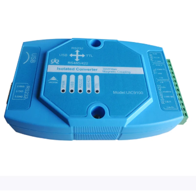 

Магнитный изолированный преобразователь UIC9100 9-в-1 USB RS232 RS485 RS422 TTL, последовательный порт, взаимный