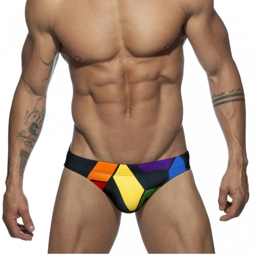 Swimming Briefs Shorts Trunks Boxers Push-Up-Pad Low-Waist Sexy Mens Summer Mans-Brand