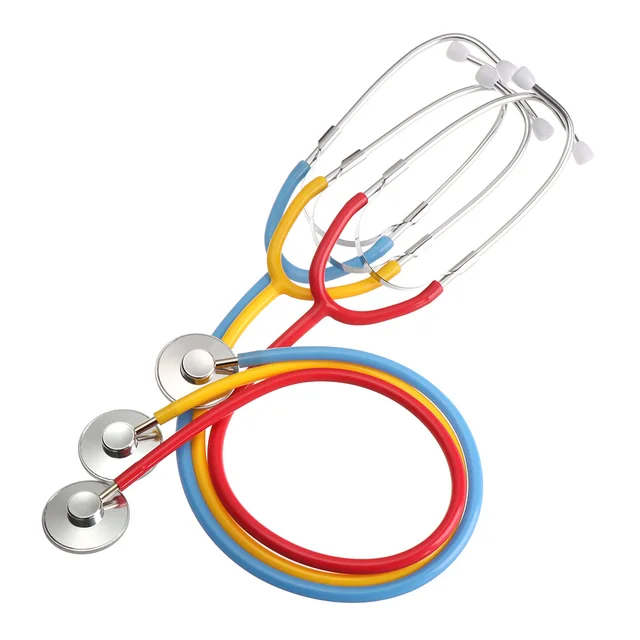 New Kids Stethoscope Toy Simulation Doctor's Toy Family Parent-Child Games Imitation Plastic Stethoscope Accessories 7 Colors 2