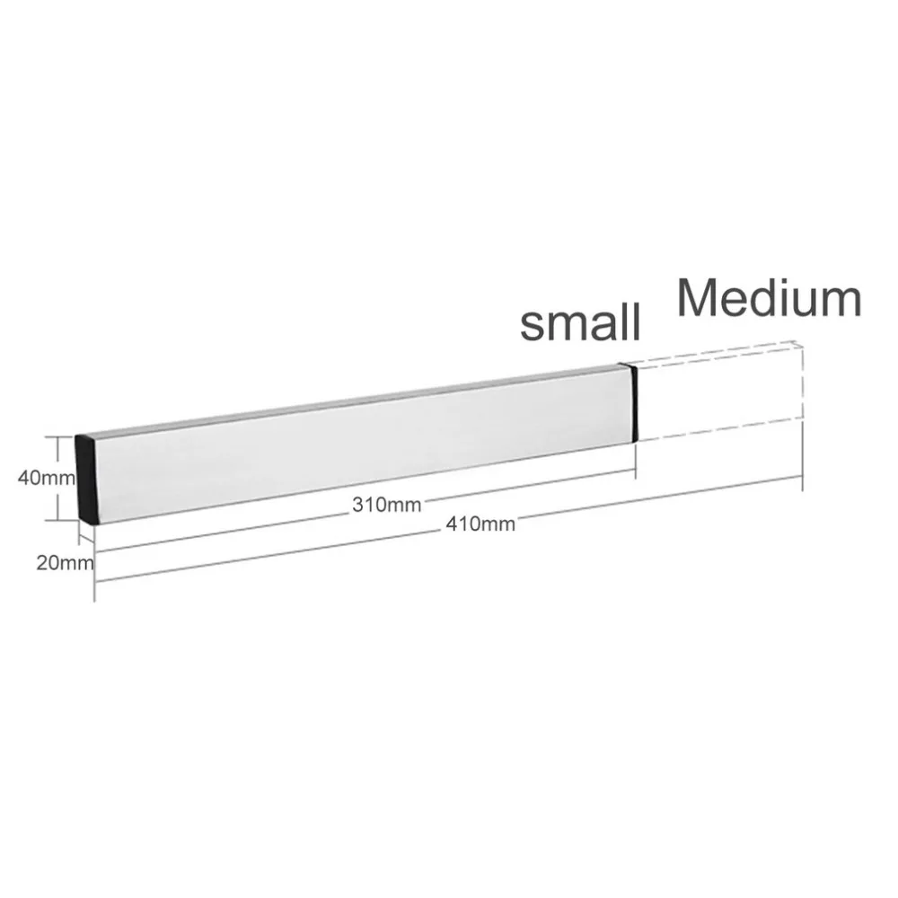 NAI YUE Practical Home Kitchen Wall Mounted Magnetic Knife Holder Durable Stainless Steel Easy Storage Knife Rack Utensil