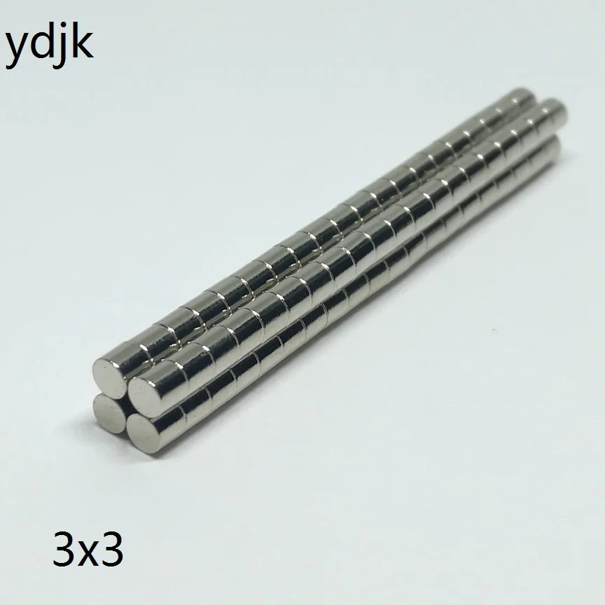 10 20 50 100 500 шт./лот дисковый магнит 3*3 N35 NdFeB 3x3 магниты 3 x 3|Магнитные материалы| |
