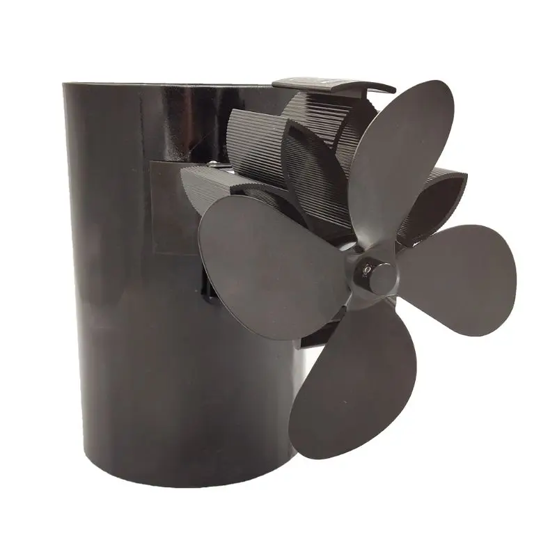 4 лопасти тепловое питание камин плита подвесной вентилятор для камина