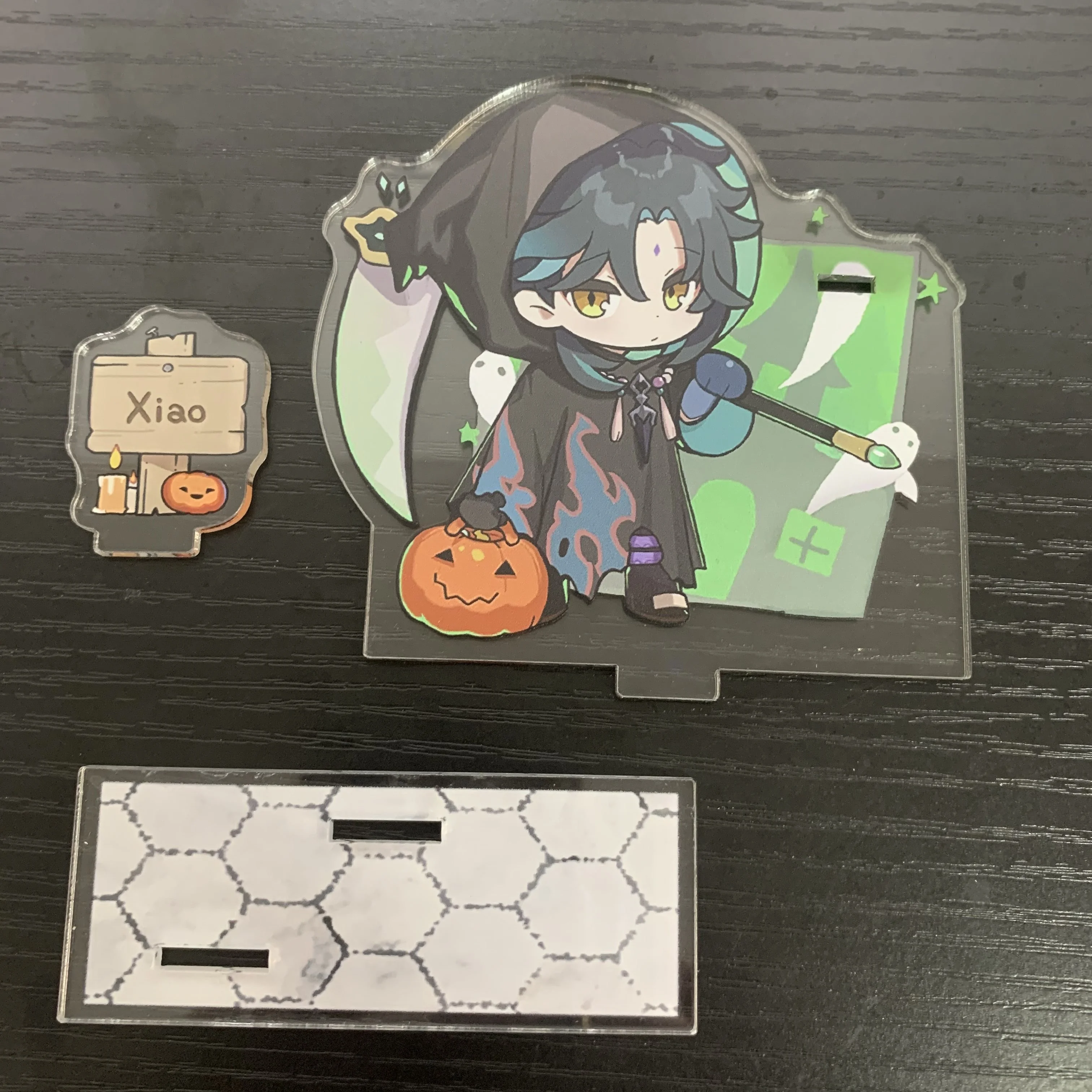 9CM Anime Game Genshin Figure Diluc Tartaglia  Diluc Hu Tao Ganyu Cosplay Acrylic Stand Model  Desktop Decoration Fans Gift