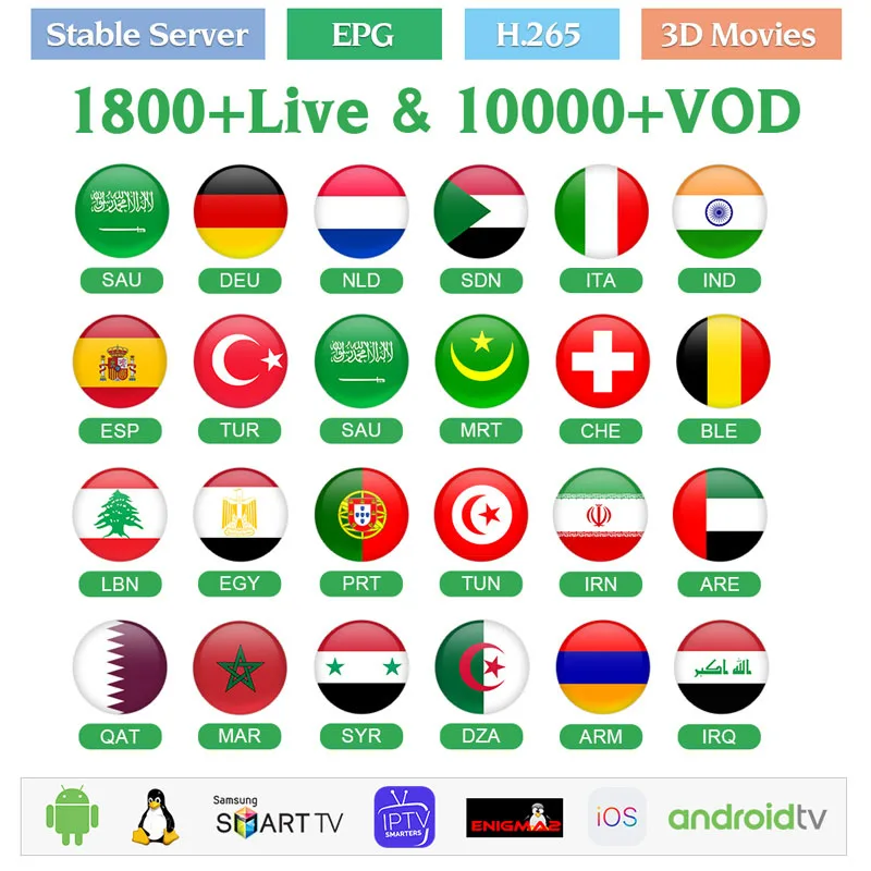 

IPTV Arabic Code Morocco Smart IPTV Subscription Qatar UAE IPTV M3u Arabic Belgium Algeria Saudi Arabia Lebanon IP TV Arabic