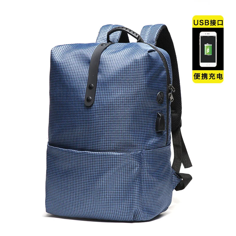 

Laptop Backpack Men Bags Female Trave-Bag Casual Solid N041 Designer Real New-Arrival