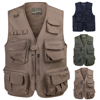 

Quick Dry Fly Fishing Vest Adjustable Mesh Mutil-Pocket Outdoor Sport Life Safety Jacket Swimming Sail For Pesca Fishing Clothes