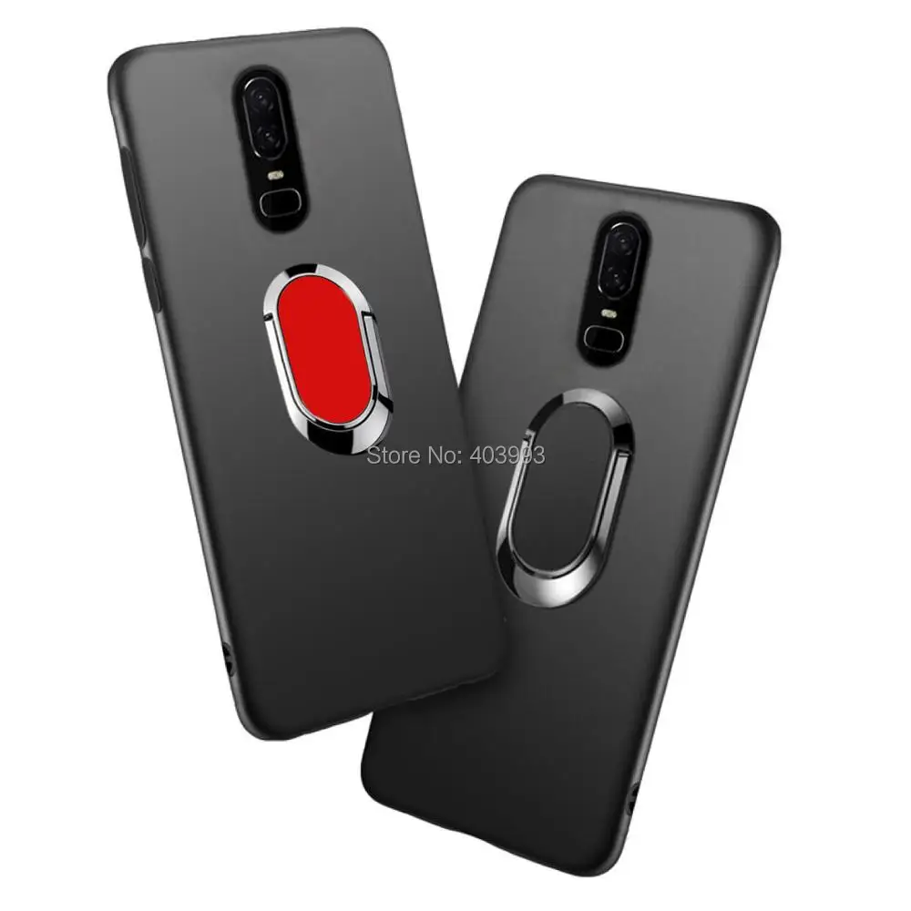 For OnePlus One 1 2 3 3T 5 5T 6 6T 7 Pro Soft Black Silicone Magnetic Car Holder Ring Case On for X Plus Two | Мобильные телефоны и