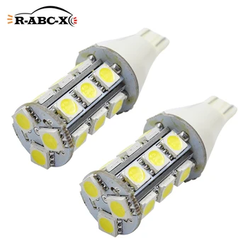

2Pcs W16W T15 LED Bulbs 18SMD 5050 912 921 Super Bright High Power Car Backup Reserve Lights 12V 2.5W Warm white/white