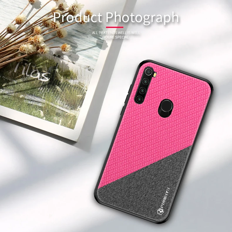 PINWUYO для Xiaomi Redmi Note 8 T, Жесткий Чехол из поликарбоната+ тканевая задняя крышка, чехол s для Redmi Note 8 T, полный защитный чехол для телефона