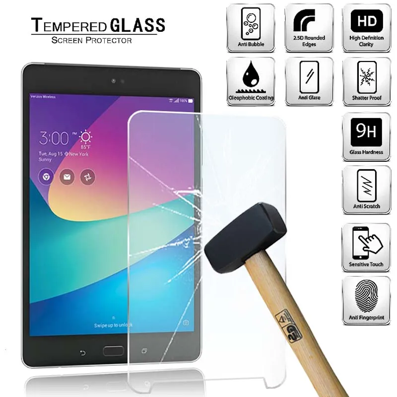 Pellicola Proteggi Schermo In Vetro Temperato Per Tablet Asus Zenpad Z8S Zt582Kl Pellicola Temperata Antistrappo Per Tablet
