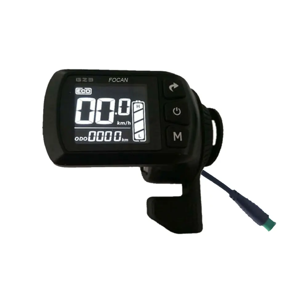 FOCAS E-bike LCD Display Panel Thumb Throttle Electric Bicycle Scooter GZ3 G23 for Ebike controller 24V 36V 48V 52V 60V