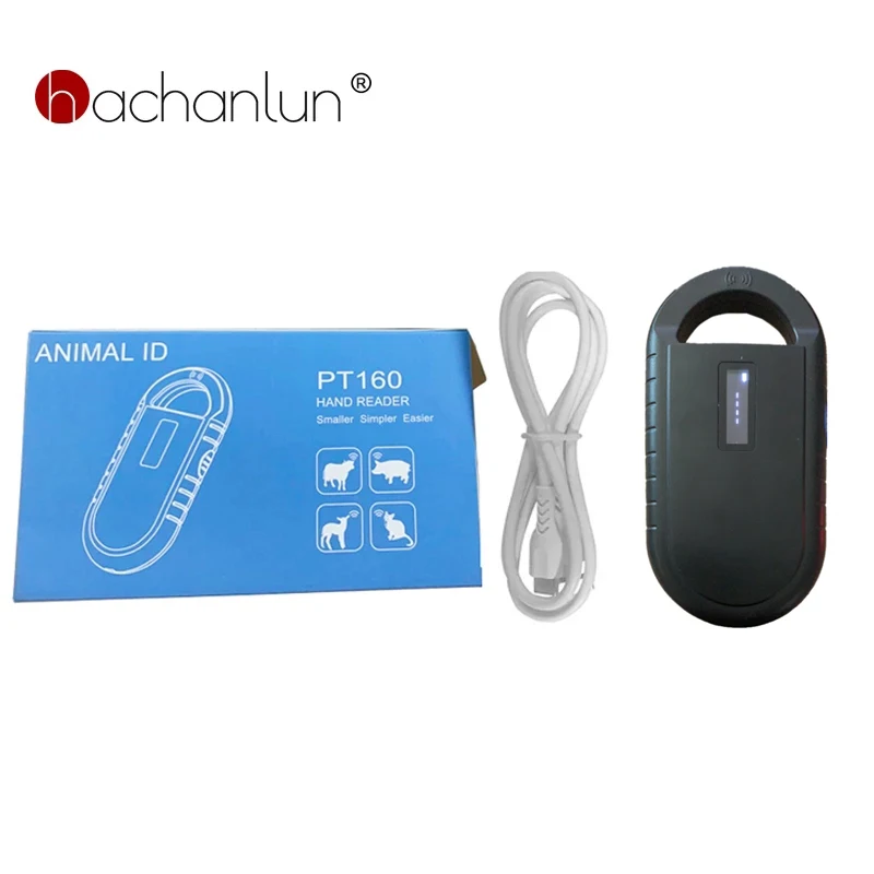 Новый черный Rfid FDX-B/A животных считыватель читатель микросхемы ISO чип OLED собака