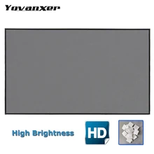 Rideau de Projection de tissu réfléchissant d'écran de projecteur de 1.6m x 2.5m pour la luminosité de projecteurs de faible Lumen améliorée fortement